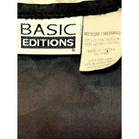 Vintage BASIC EDITIONS Halloween Vest – Pumpkins & Scarecrows Print – Size M - Picture 5 of 5